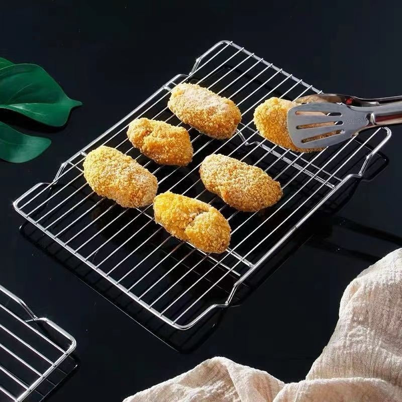 Stainless Steel Draining Rack Oil Skimming Grill Net