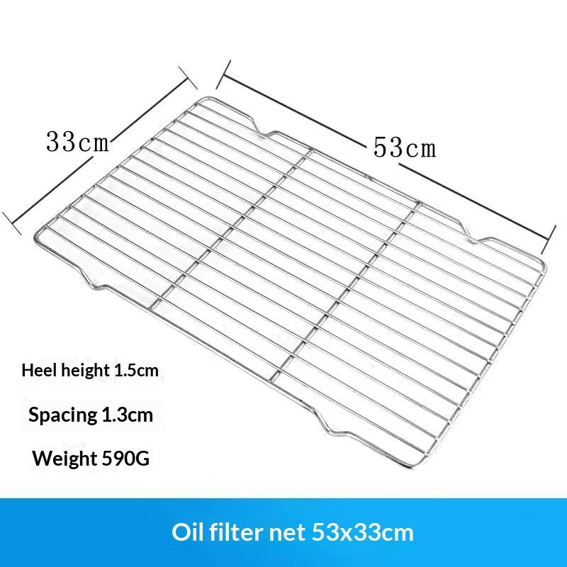 Stainless Steel Draining Rack Oil Skimming Grill Net