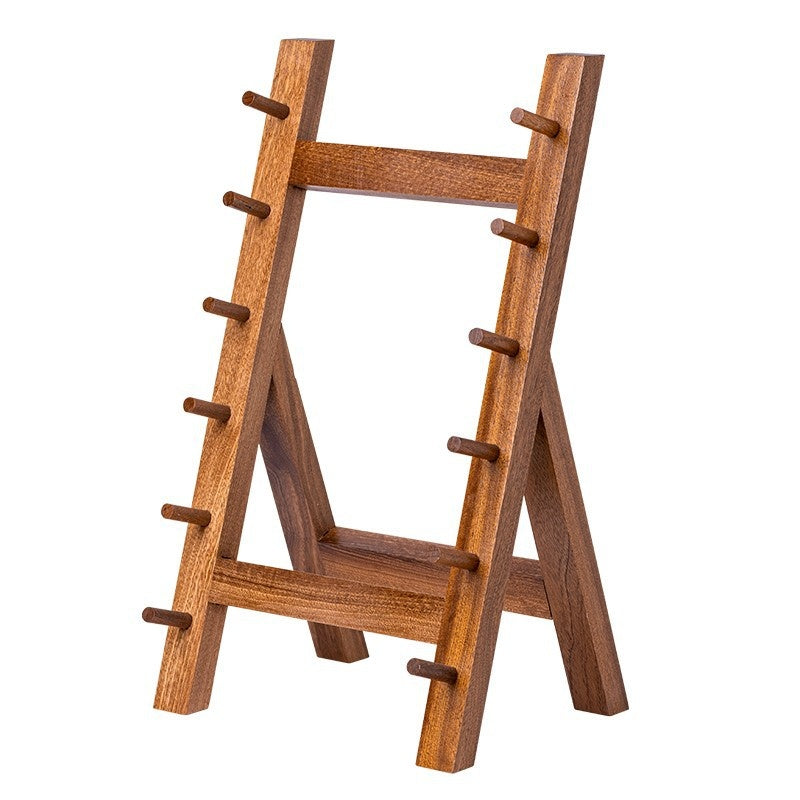 Solid Wood Sapele Knife Holder Kitchen Storage Rack