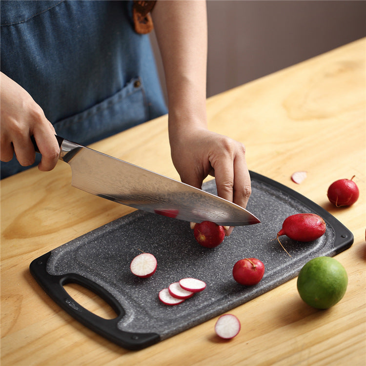 3-Piece Hanging PP Cutting Board Set Marble Style Kitchen Boards