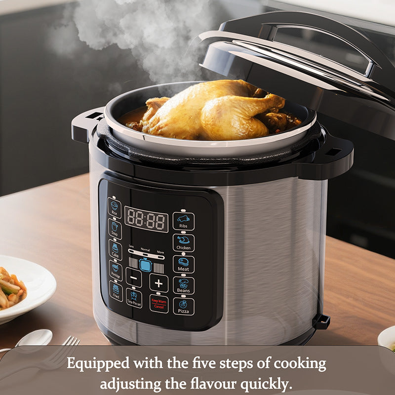 8L Large Capacity Electric Pressure Cooker Nonstick Pot