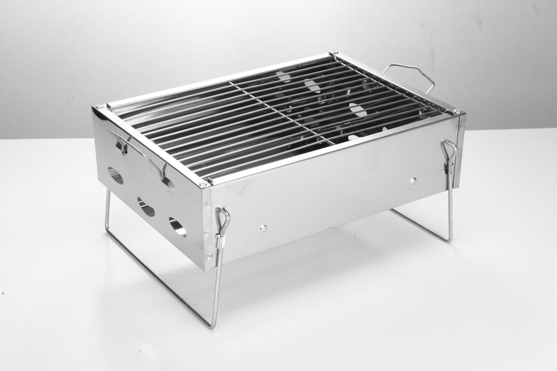 Portable Stainless Steel Charcoal BBQ Grill Household