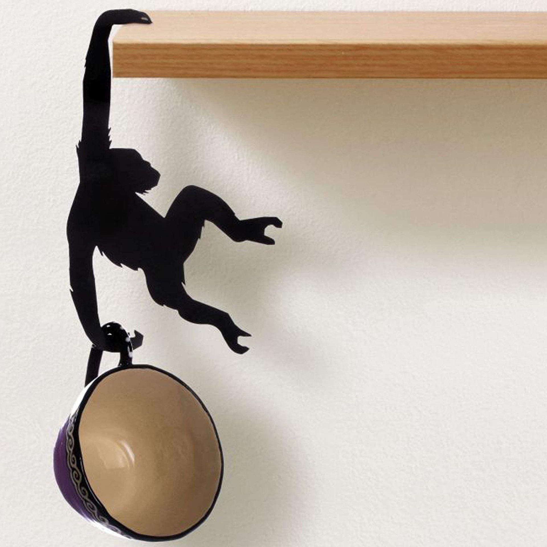 Wooden Monkey Wall Hook Living Room Kitchen Organizer