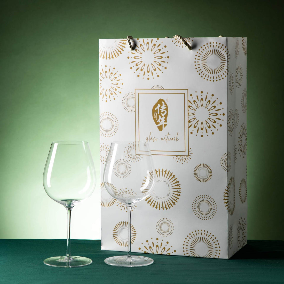 Crystal Glass Stemware Gift Set Elegant Goblet Collection