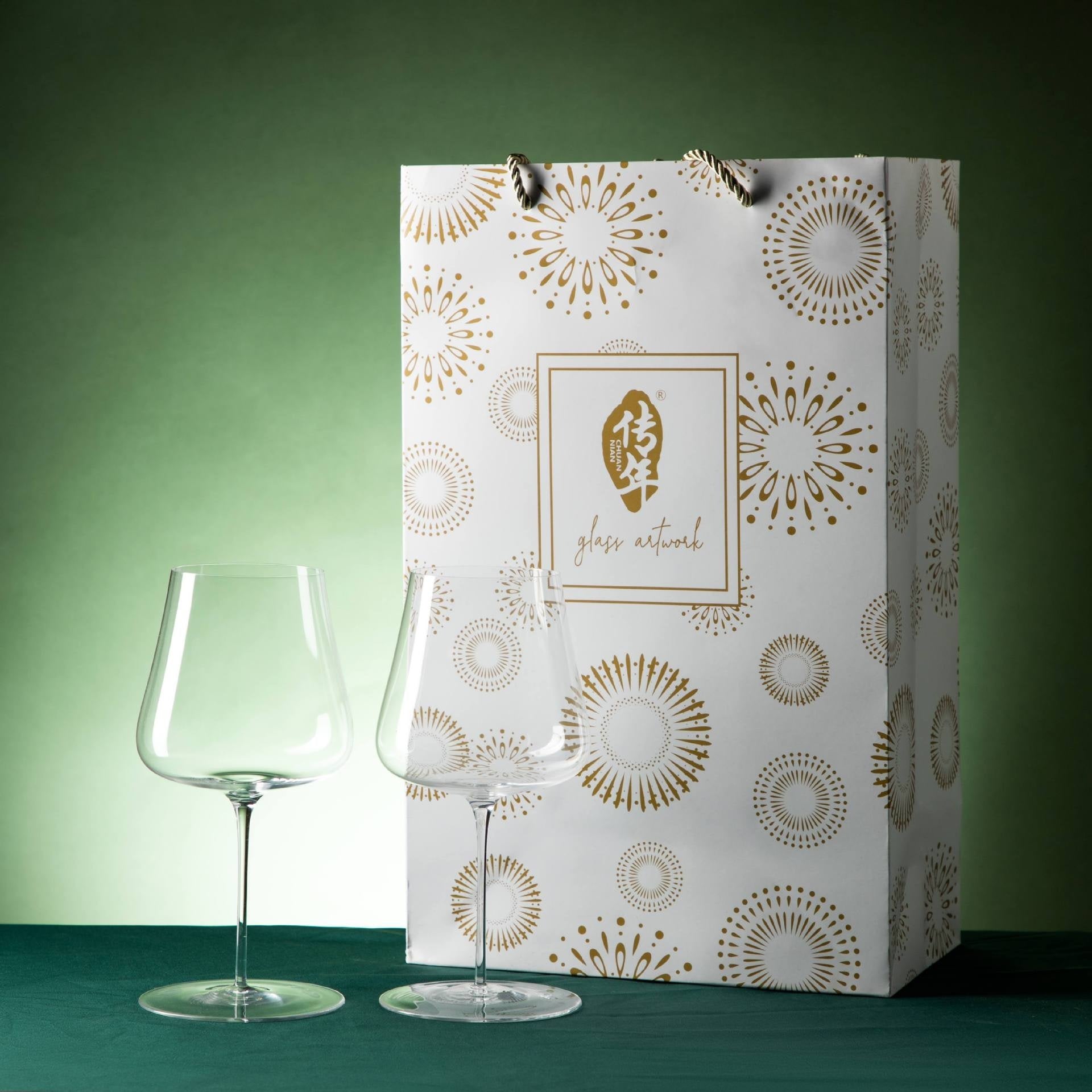 Crystal Glass Stemware Gift Set Elegant Goblet Collection