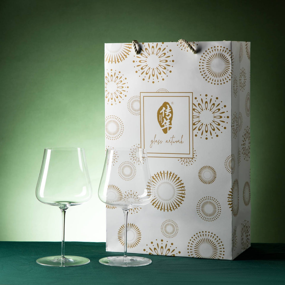 Crystal Glass Stemware Gift Set Elegant Goblet Collection