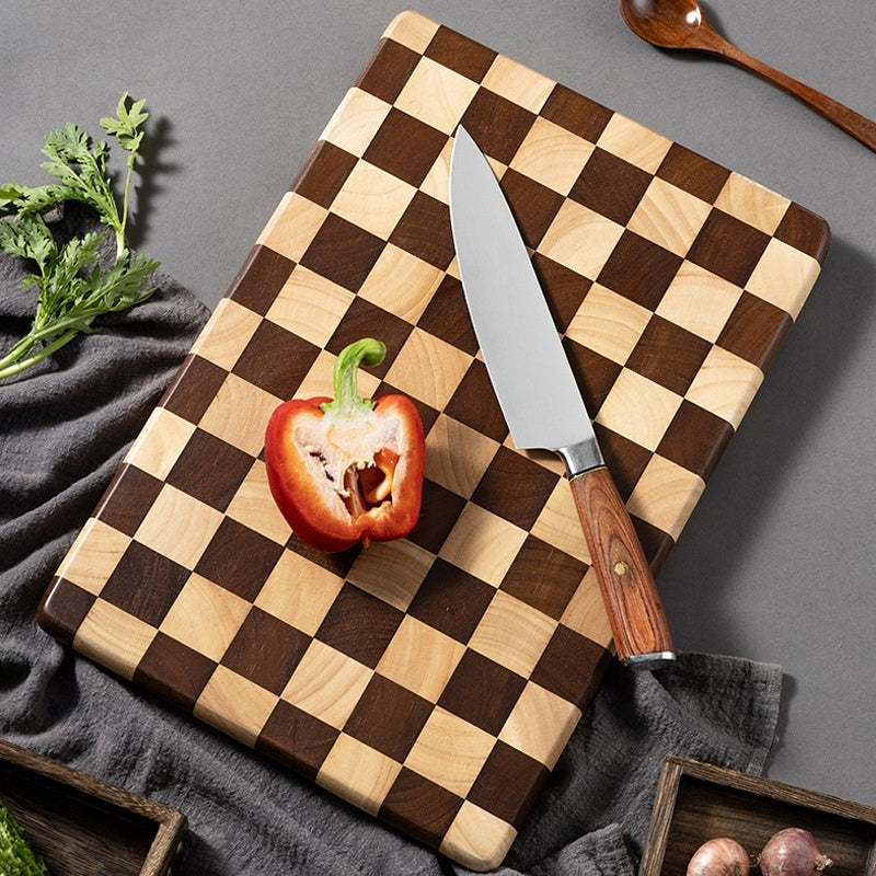 Thickened Solid Wood Rubber Wood Cutting Board Household Kitchen Board