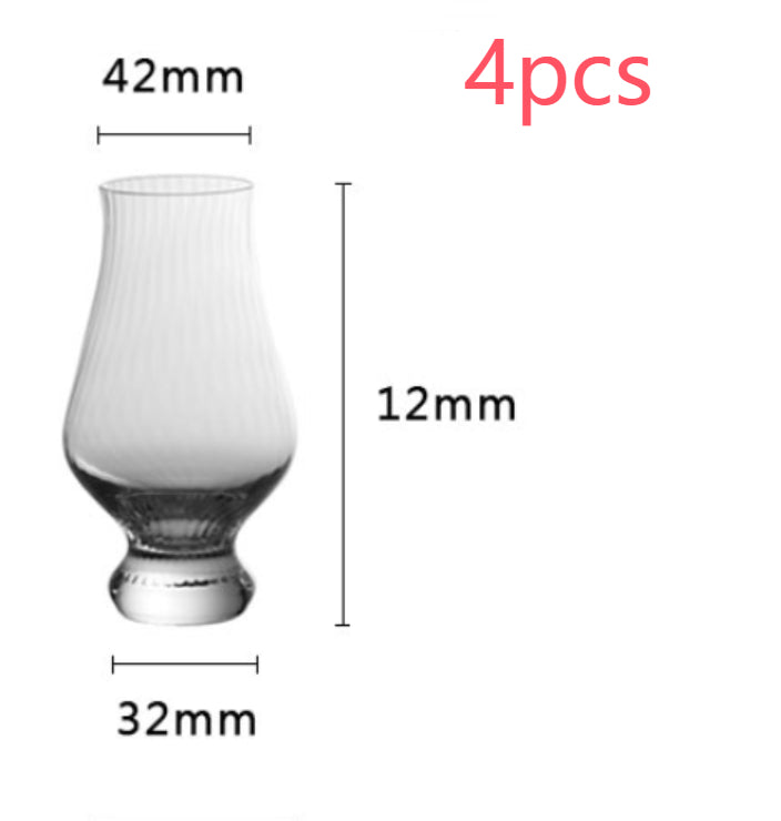 Tulip Shape Crystal Stemware Elegant Glass