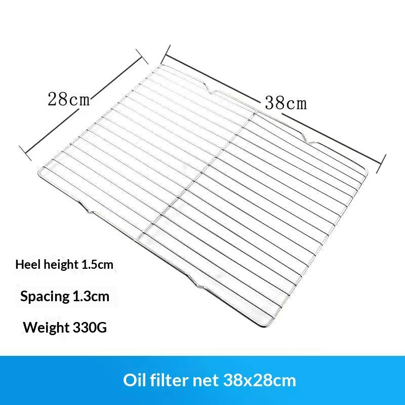 Stainless Steel Draining Rack Oil Skimming Grill Net