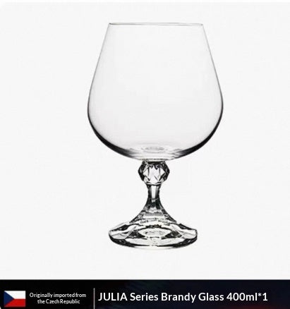 Elegant Crystal Brandy Glass Stemware Goblet