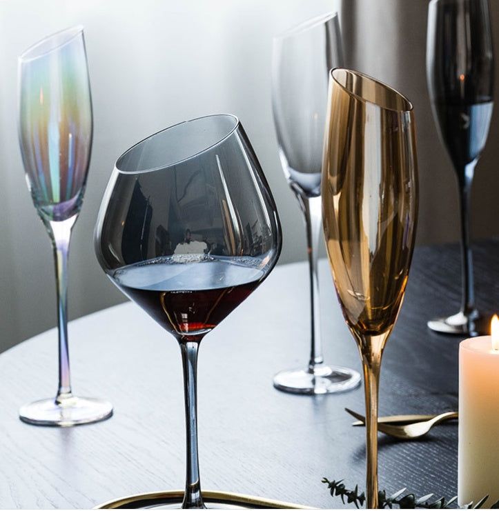 Crystal Wine Glass Set Red Wine Champagne Goblet Stemware