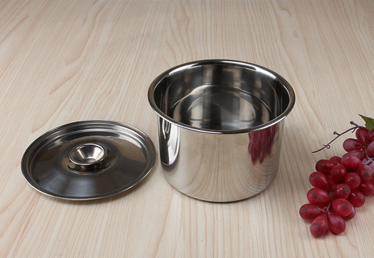 Non-Magnetic Stainless Steel Stock Pot Seasoning Storage Box Kitchen Organizer