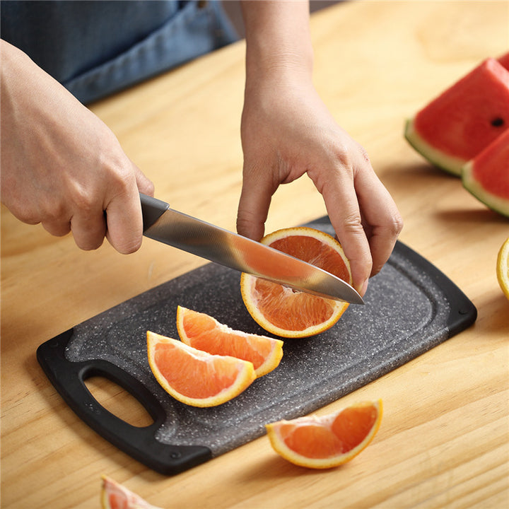 3-Piece Hanging PP Cutting Board Set Marble Style Kitchen Boards