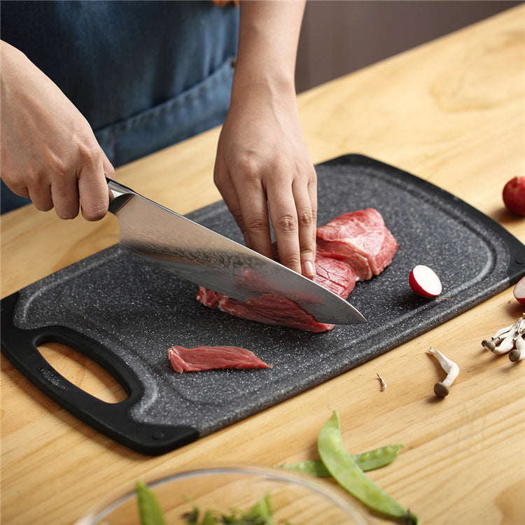 3-Piece Hanging PP Cutting Board Set Marble Style Kitchen Boards